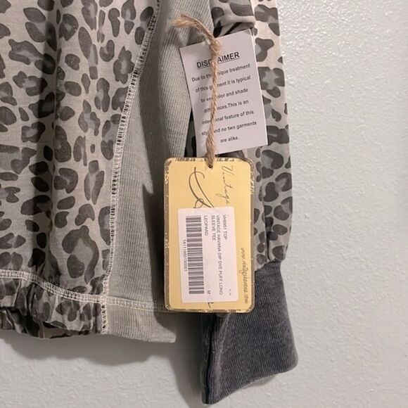 Animal print stretch top Size M - Picture 4 of 7